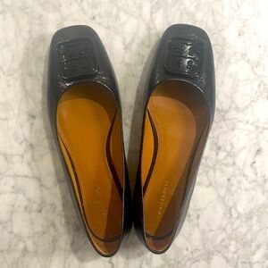 Tory Burch Georgia Ballet Flat in Black Patent Leather Size 7.5 M